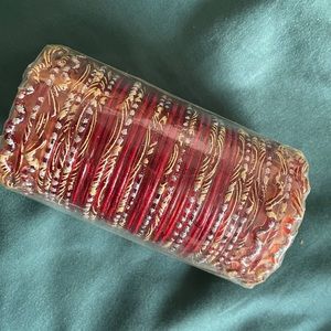 FREE w/ purchase of $45 
Pakistani/Indian traditional style bangles red
